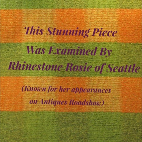 Vtg 20s or 30s art deco clear rhinestone bracelet - Picture 4 of 5